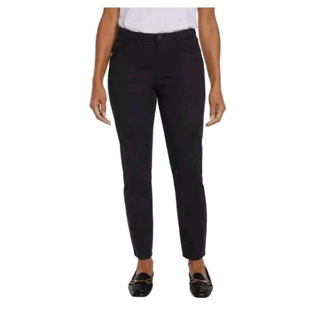 Banana Republic Women's High Rise Stretch Twill Pants Black Size 16 .  AW